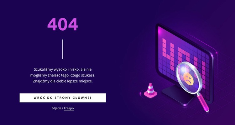 Niestandardowa strona 404 Wstęp