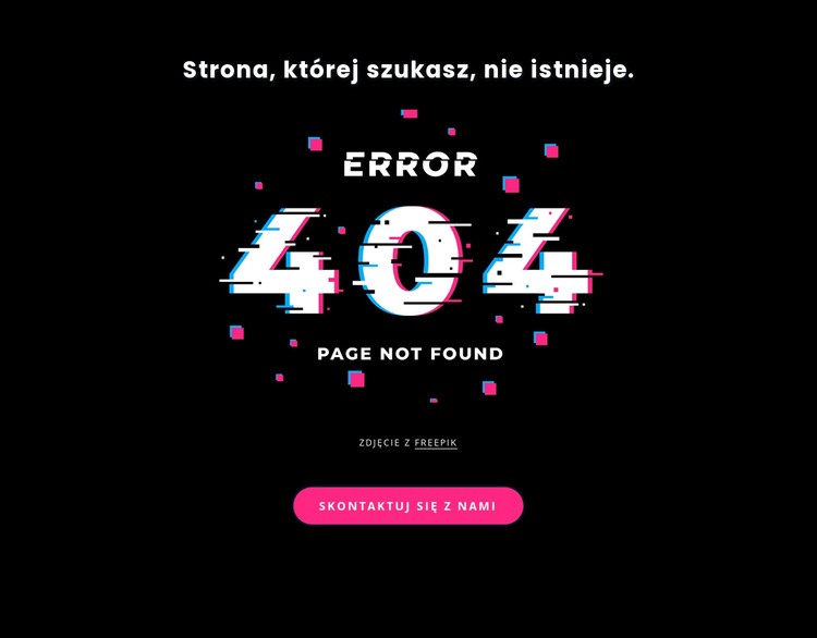404 nie znaleziono komunikatu o błędzie Wstęp