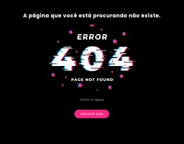 Mensagem De Erro 404 Não Encontrada - Página Inicial De Download Gratuito