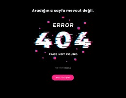 404 Bulunamadı Hata Mesajı - Ücretsiz Indirme Açılış Sayfası