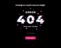 404 Bulunamadı Hata Mesajı