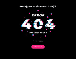 404 Bulunamadı Hata Mesajı - Kullanımı Kolay WordPress Teması