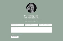 Kreativste Landingpage Für Formular Für Die Kommunikation Mit Uns
