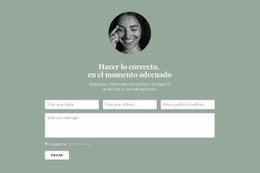 Formulario De Comunicación Con Nosotros - Plantilla Gratuita De Una Página