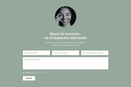Formulario De Comunicación Con Nosotros - Tema Personalizado De WordPress