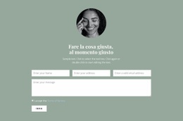 Modulo Per La Comunicazione Con Noi - Modello Di Wireframe