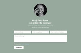 Formulier Voor Communicatie Met Ons - Gratis Sjabloon Van Één Pagina