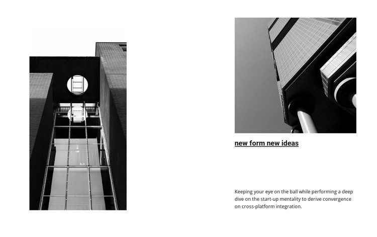 Black and white photography of architecture CSS Template
