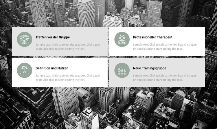 Liste der Arbeitsbereiche WordPress-Theme