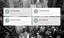 List of work areas - Html Code Example by Nicepage