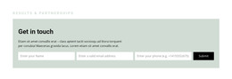 Contact Form On Background - Free Website Template