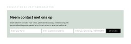 Contactformulier Op Achtergrond CSS-Rastersjabloon