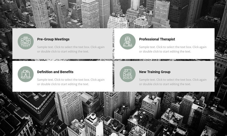List of work areas Squarespace Template Alternative