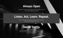 List Of Work Benefits - Responsive HTML5 Template