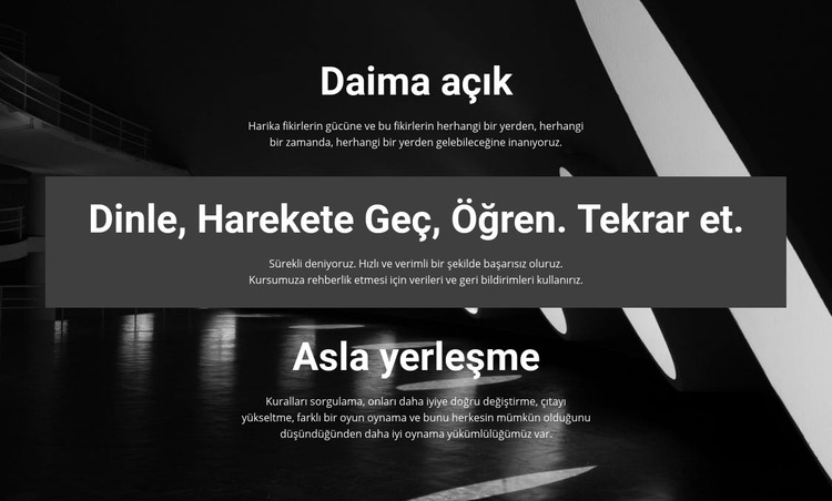 İş Faydalarının Listesi HTML Şablonu