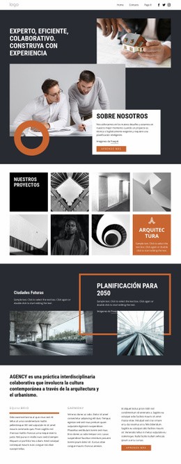 Grupo De Diseño De Arquitectos - Página De Destino De Arrastrar Y Soltar