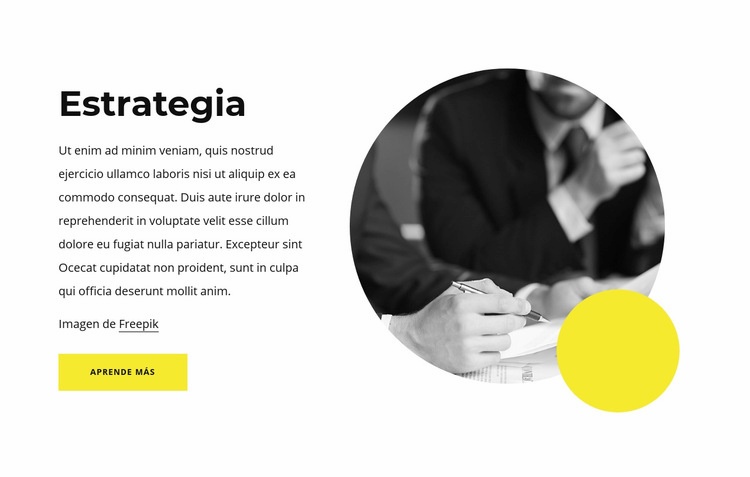 Noticias de estrategia empresarial Maqueta de sitio web