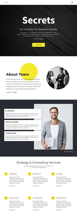 Secrets Of Growing Business - Creative Multipurpose Template