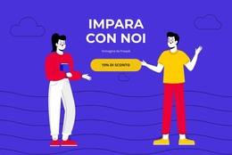 Impara Con Gli Amici - Modello Di Pagina HTML