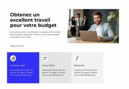 Nous Conseillons Et Encadrons : Modèle D'Une Page Pour N'Importe Quel Appareil