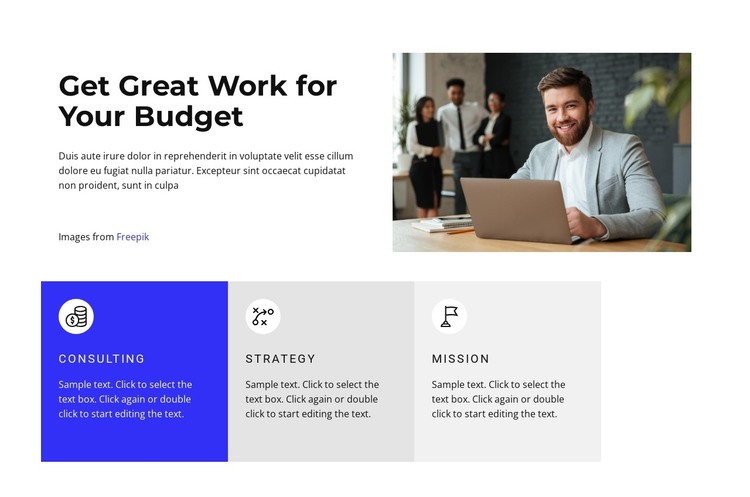 We advise and mentor HTML Template