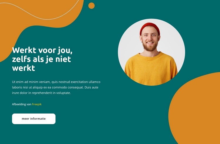 Het werkt voor jou HTML-sjabloon