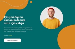 Senin Için Çalışıyor - Açılış Sayfası Şablonu