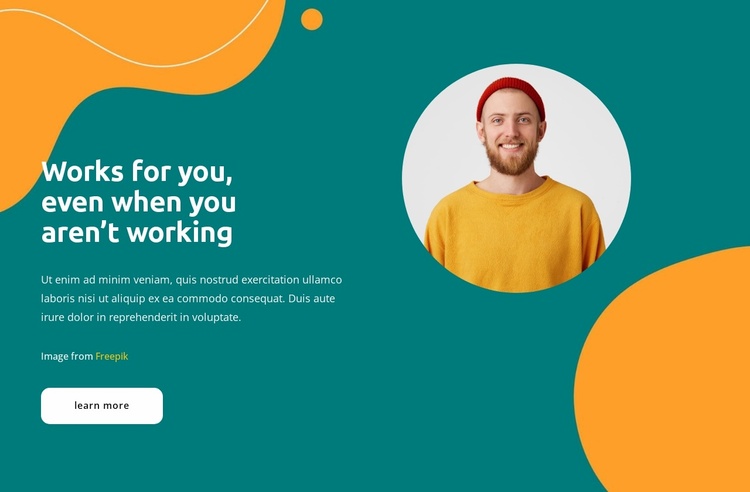 It works for you Website Template