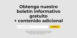 Descuento De Suscripción - Website Creator HTML