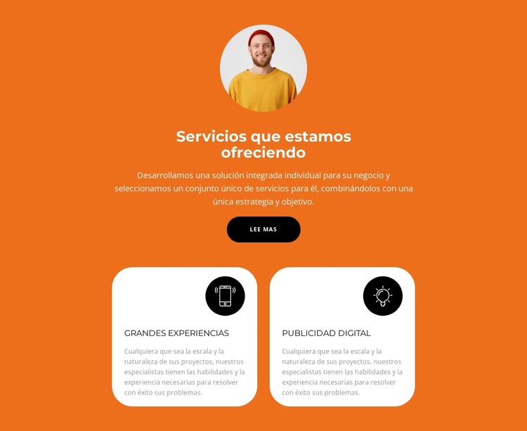 Ofrecemos lo mejor Plantilla HTML