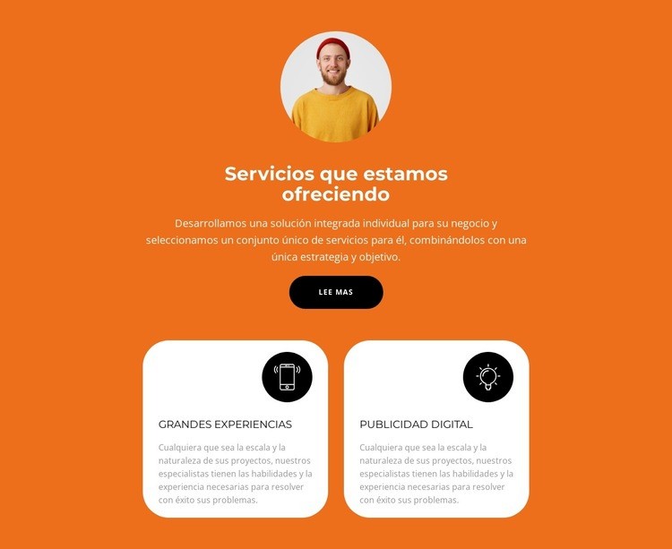 Ofrecemos lo mejor Plantilla HTML5