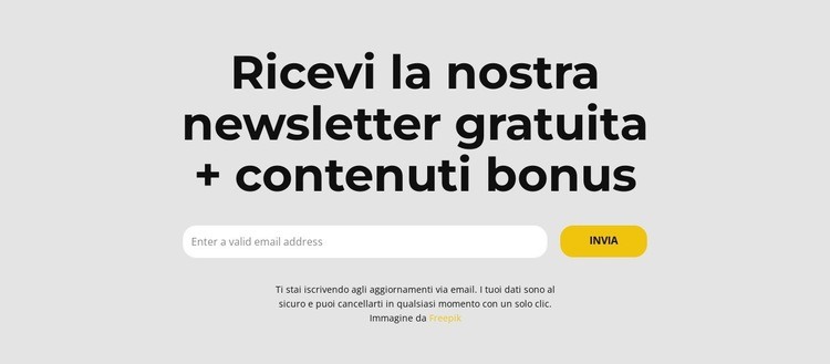 Sconto sull'abbonamento Modelli di Website Builder