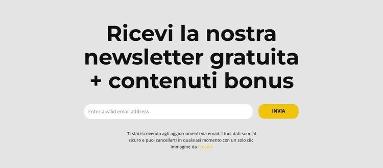 Sconto sull'abbonamento Mockup del sito web