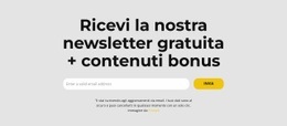 Sconto Sull'Abbonamento - Pagina Di Destinazione Gratuita, Modello HTML5