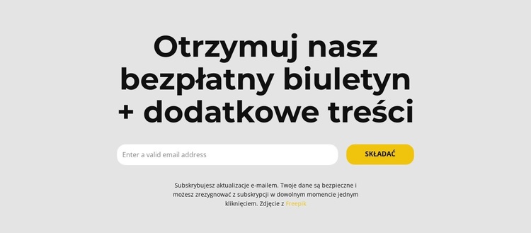 Zniżka na subskrypcję Motyw WordPress