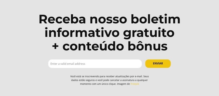 Desconto de Assinatura Landing Page