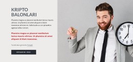 Kripto Balonları - Tek Sayfalık Şablon Ilhamı