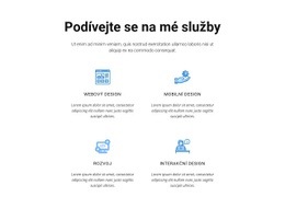 Podívejte Se Na Mé Služby Šablona Mřížky CSS