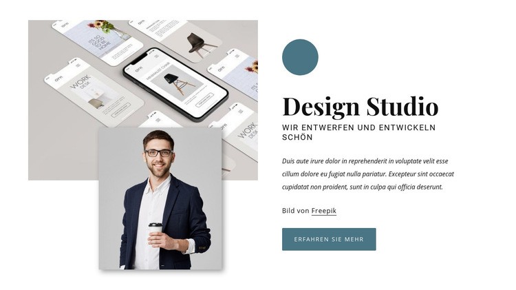 Preisgekrönte Designagentur Website-Modell