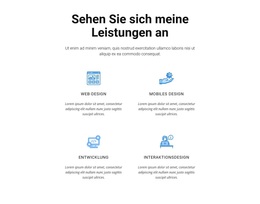 Schauen Sie Sich Meine Leistungen An – Gebrauchsfertiges WordPress-Theme