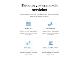 Echa Un Vistazo A Mis Servicios - Plantilla De Sitio Web Gratuita