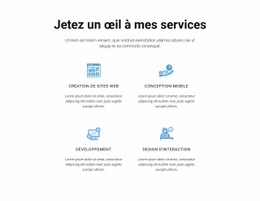 Jetez Un Œil À Mes Services - Créateur De Sites Web