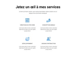 Jetez Un Œil À Mes Services – Modèle Web Moderne