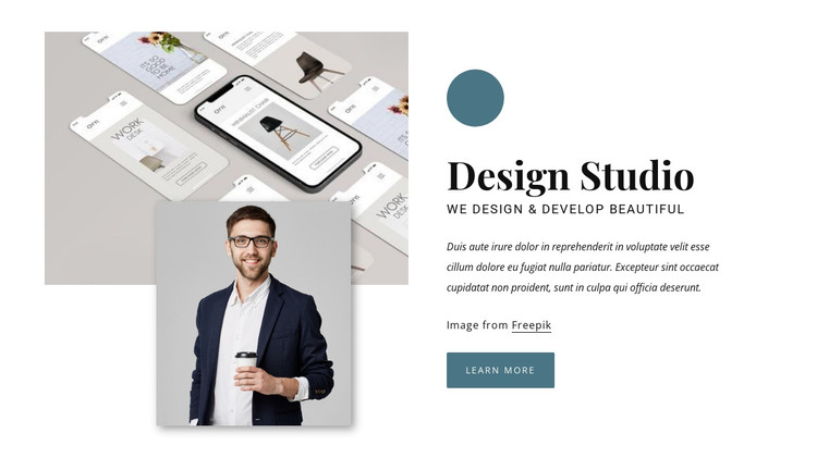 Award winning design agency HTML Template