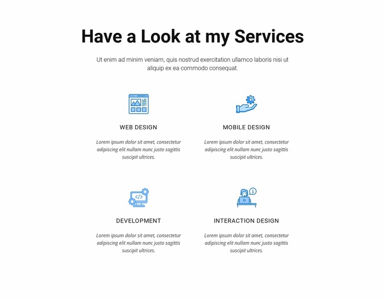 Have a look at my services Html Website Builder