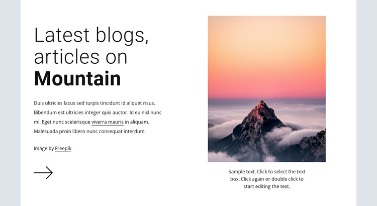 Hiking adventures expeditions HTML5 Template