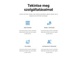 Tekintse Meg Szolgáltatásaimat CSS Rácssablon