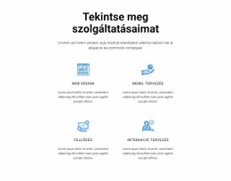 Tekintse Meg Szolgáltatásaimat - Gyönyörű Weboldal Dizájn