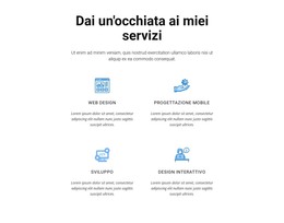 Dai Un'Occhiata Ai Miei Servizi - Modello Web Moderno