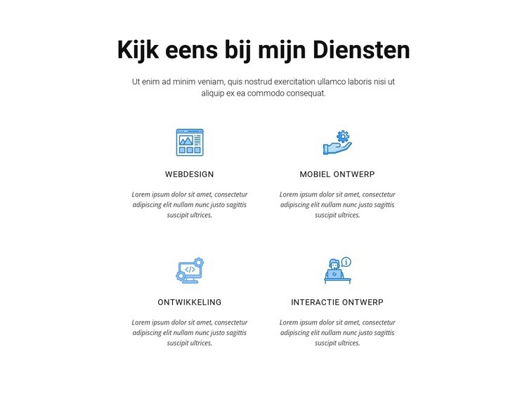 Kijk eens bij mijn diensten HTML5-sjabloon